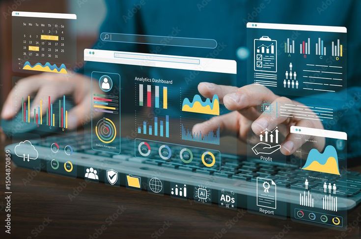 “Using AI tools to analyze stocks, compare companies, and study financial reports on a digital screen”